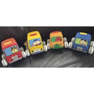 Melissa & Doug K's Kids Pull-Back Town‎ Vehicles Set 4 Cars Soft Cars